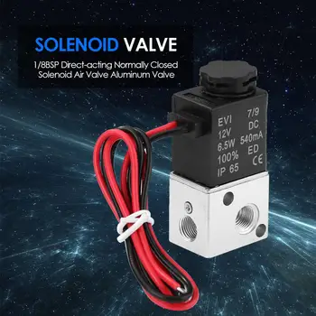 

1/8BSP Normally Closed Solenoid Valve Aluminum Direct-acting Water Pressure Controller Switch Plumbing Accessories
