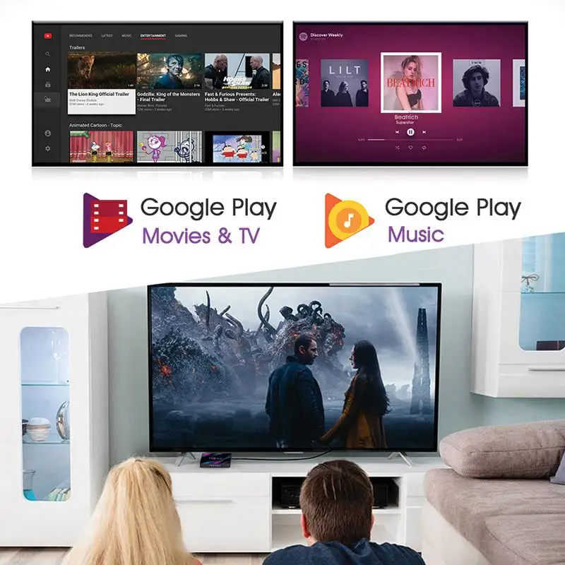TWISTER. CK H96 max 3318 Четырехъядерный 4+ 64G Android 9,0 HD умный сетевой медиаплеер tv Box