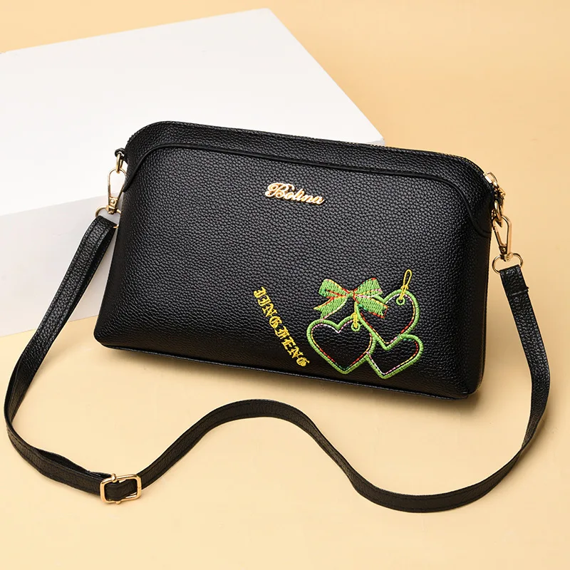 

2019 Winter New Style Trend Versatile Clutch Bag Women's Lightweight Casual Soft Leather Mom Shoulder Bag PU Leather Shoulder Ba