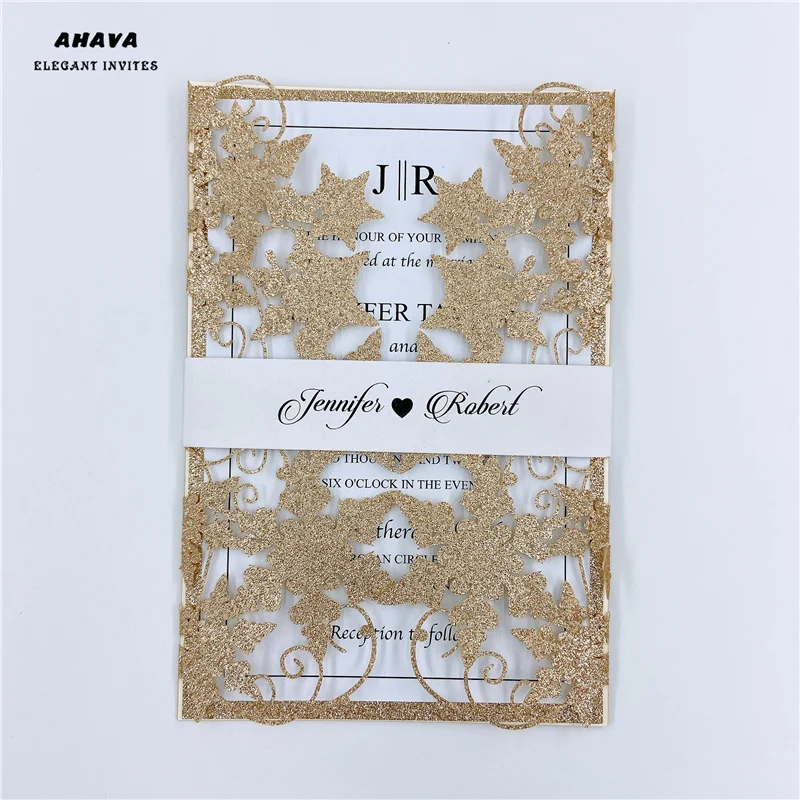 

Розовое золото звезды лазерная резка свадебные пригласительные открытки свадебный душ подарок открытка {свободный бесконечный дизайн перед оплатой}