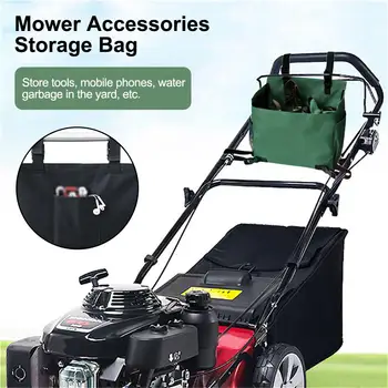 

3 Colors Mower Organizer Storage Bag Outdoor Hanging Carrying Bag Storage Tools For Push Lawn Mower Accessories