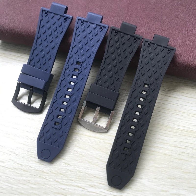 Correa-de-goma-para-reloj-correa-negra 