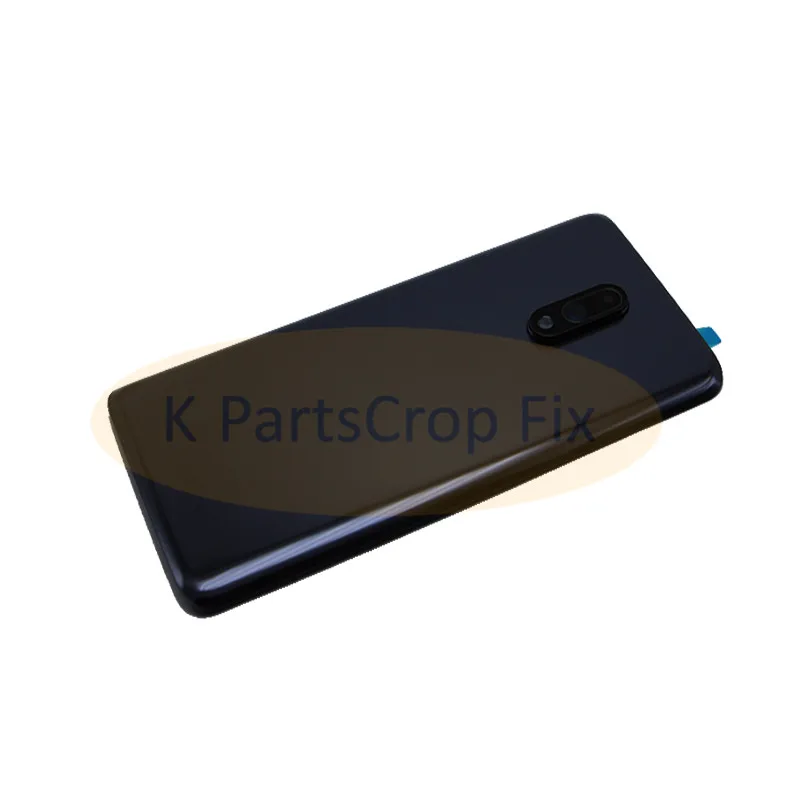 New Glass For Oneplus 7 Back Housing Back Cover With camera len Battery Case with logo Replacement