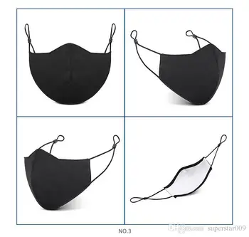 

Silver Ion Antibacterial Material Adult Face Mouth Cover PM2.5 Mask Dustproof Anti-bacterial Washable Reusable Cotton Masks