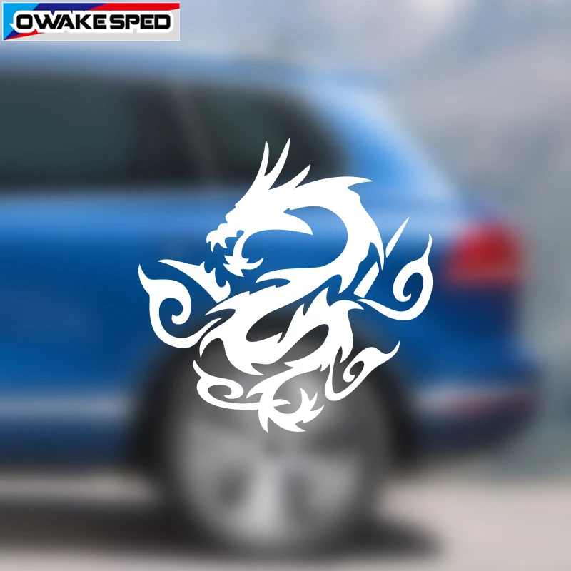 

1 pcs 15cm Dragon Totem Graphics Vinyl Decal Auto Window Glass Decor Sticker Auto Body Waterproof Reflective Decals