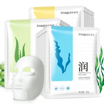 

1PC Aloe Seaweed Moisturizing Face Facial Mask Fresh Anti-Acne Skin Care Plant Extract Oil Control Hydrating Sheet Face Mask
