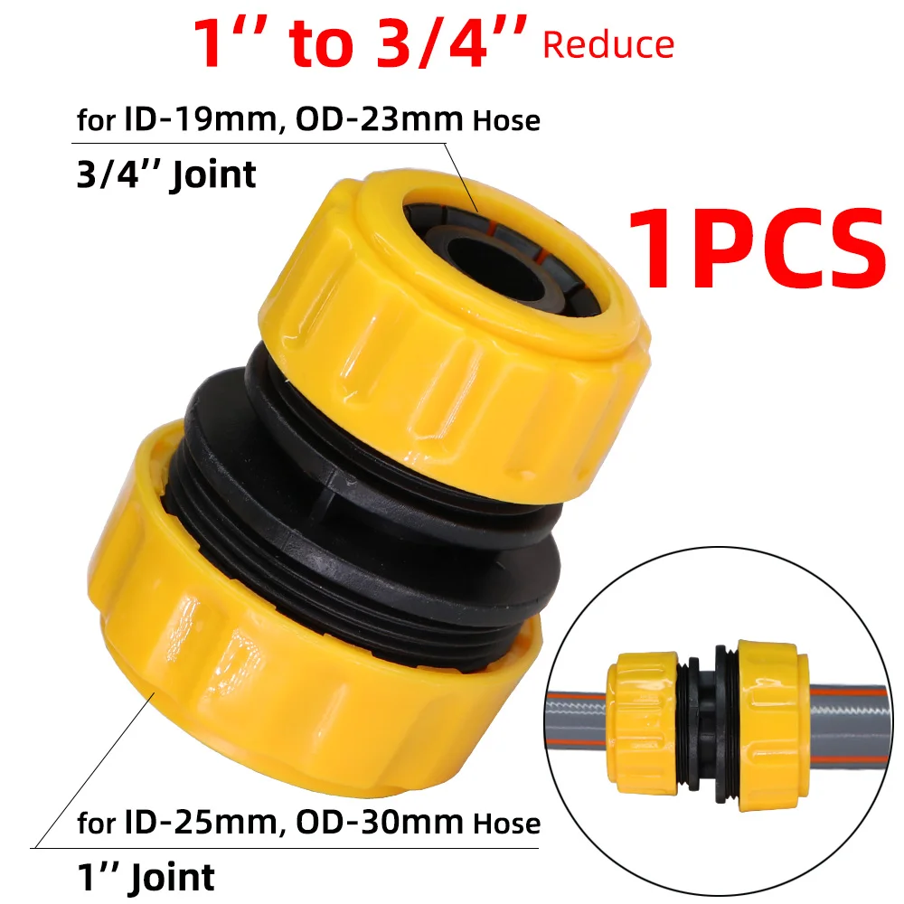 Garden Hose Quick Connector 1/2'' 3/4'' 1'' 1.2'' Repair Leaky Water Pipe Tool Fitting Adapter Watering Irrigation Tubing Joint