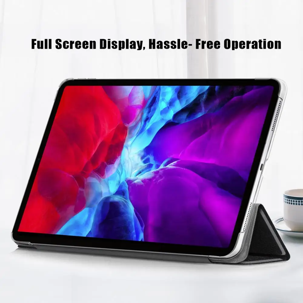 

Slim Magnetic Stand Smart Cover for iPad Pro 12.9 for 2020 iPad Pro 12.9 PU Leather Smart Case Auto Wake Protective Shell