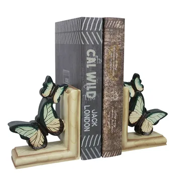 

Top Grade Butterfly Bookend Retro Book Stand Butterfly Miniature Figurines Vintage Home Decor Office Desk Decoration Kids Gifts