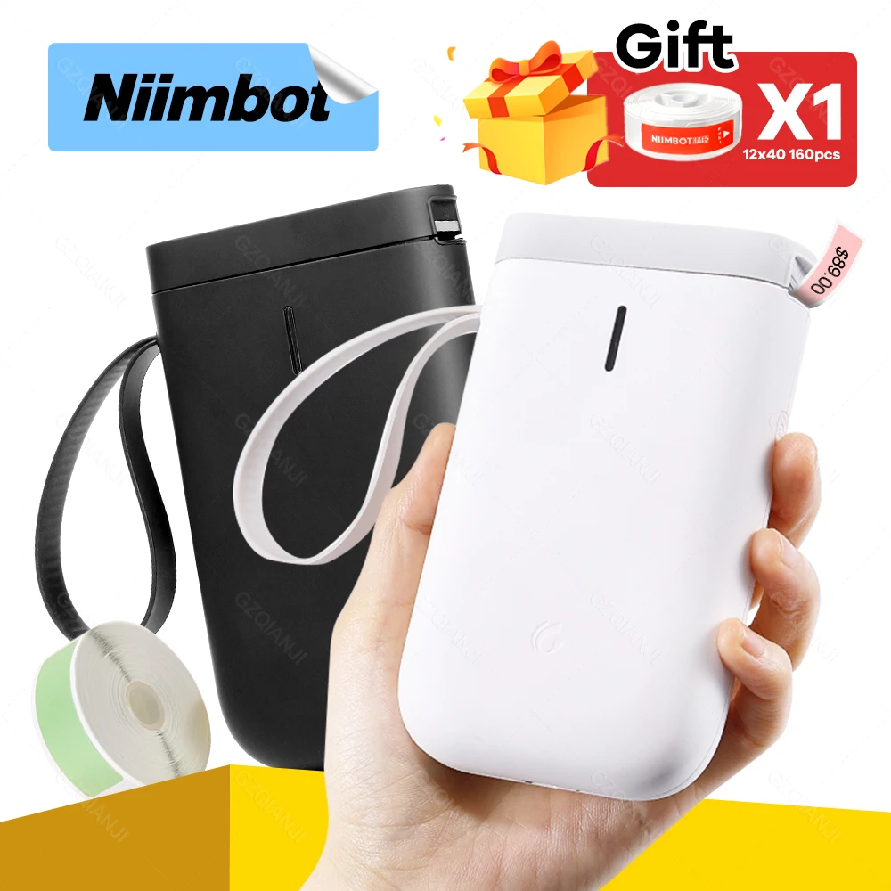 Label Printer Sticker Paper-Roll Niimbot D11 Mini Portable 