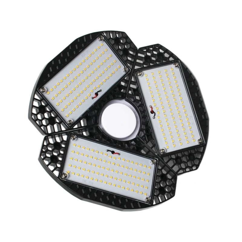 

50W Deformable Tri-Fold Lamp LED Adjustable Three Light Garage Basement High Bay Light Plant Growth Lamp