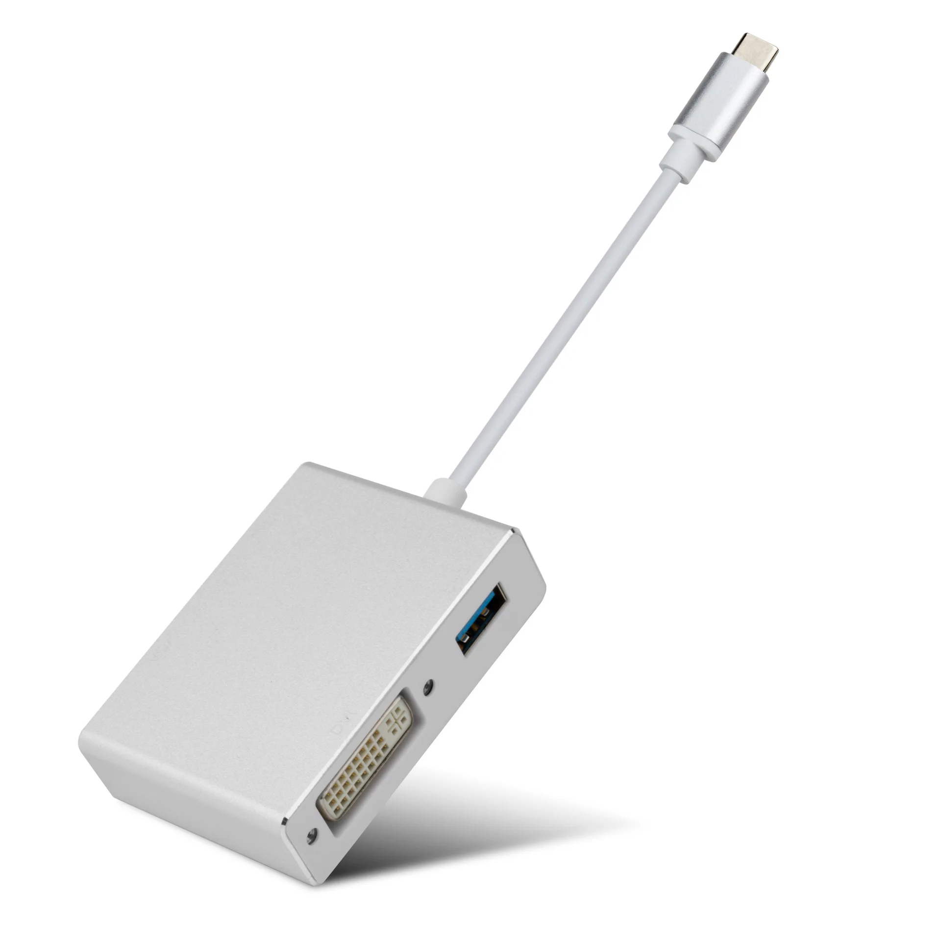 USB 3,1 type C к HDMI + VGA + DVI мама 3,0 USB мать четыре в одном кабель адаптера преобразования