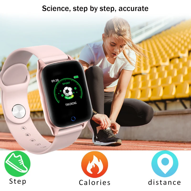 Lige New Women Smart Watch Waterproof Sport For Iphone Heart Rate Blood Pressure Function Smartwatc-5