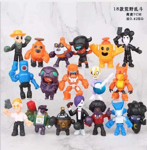 Peleas estrellas MODELO DE figura de acción juguetes pelea juego juguetes de historieta para niños colección muñecas modelos regalo de Navidad de cumpleaños para niño