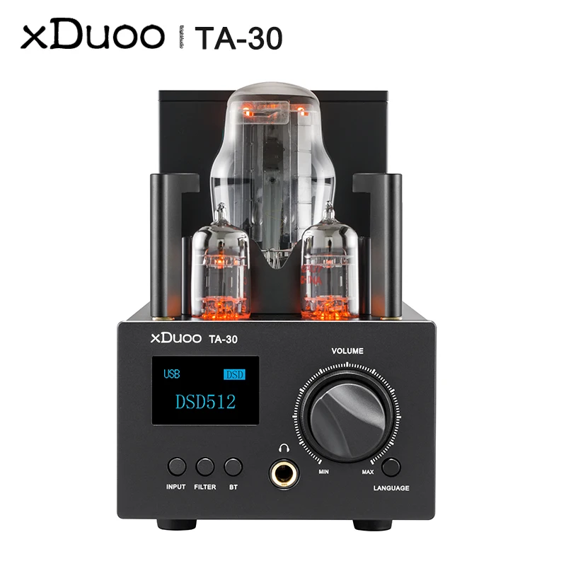 

Xduoo TA30 TA-30 ES9038Q2M Bluetooth5.0 DAC HIFI Tube Rectification Headphone Amplifier DSD512 PCM 32Bit/768kHz 3000mW