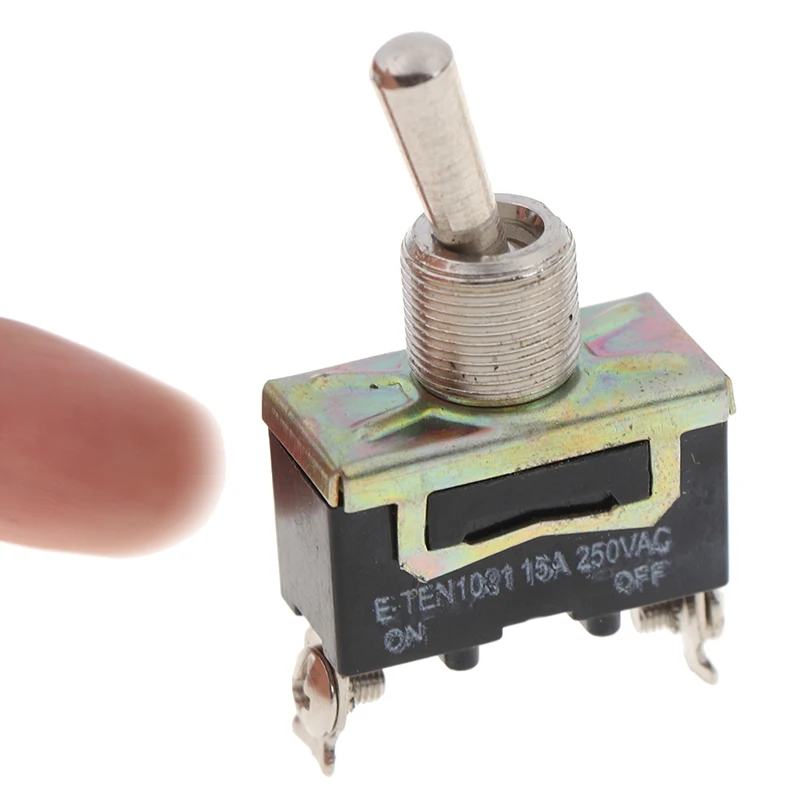 5 шт. 15A 250V SPST 2Pin Сверхмощный автомобиль Лодка вкл/выкл тумблер