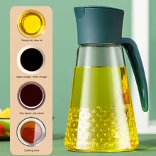 

Auto Flip Glass Oil Bottles, Olive Oil Bottle With Non-Slip Handle, Leakproof Oil Bottles Kitchen Accessories Tool BBQ Tools