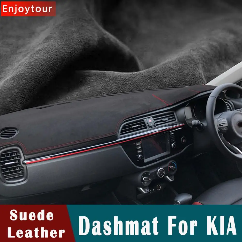 Замшевый кожаный коврик для приборной панели Kia Carens Rondo Carnival/Sedona mohas/Borrego Sorento Sportage