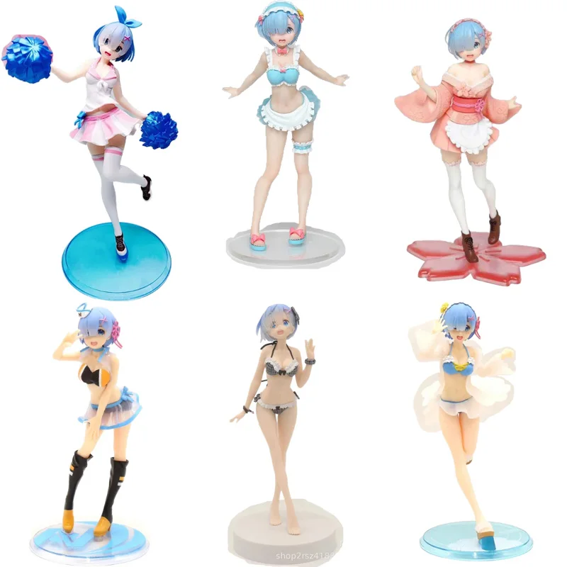 

Rem Anime Re:Life in a different world from zero Rem Swimsuit Ver PVC Action Figure Figurine Model Toys Gift Action figure