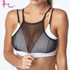 SEXYWG Sexy Breathable Mesh Sports Bra Top Women Padded High Impact Underwear Double Thin Shoulder Strap Sportwear Yoga Gym Bra ► Photo 3/6