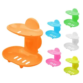 

Fashion dual-strong suction cup soap box soap dishes bunk water bath basket soap holder 14*10*13CM