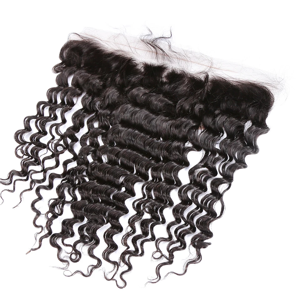 8-30 дюймов бразильские вплетаемые волосы глубокая волна человеческие волосы 3 4 пряди с фронтальной кружевной волнистой водой remy Вьющиеся Волосы