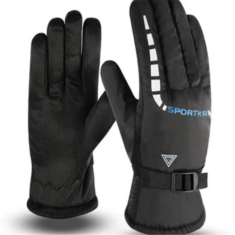 Классические перчатки из искусственной кожи для мужчин и женщин, сохраняющие тепло, с мягким ворсом, ST-610 для езды на велосипеде