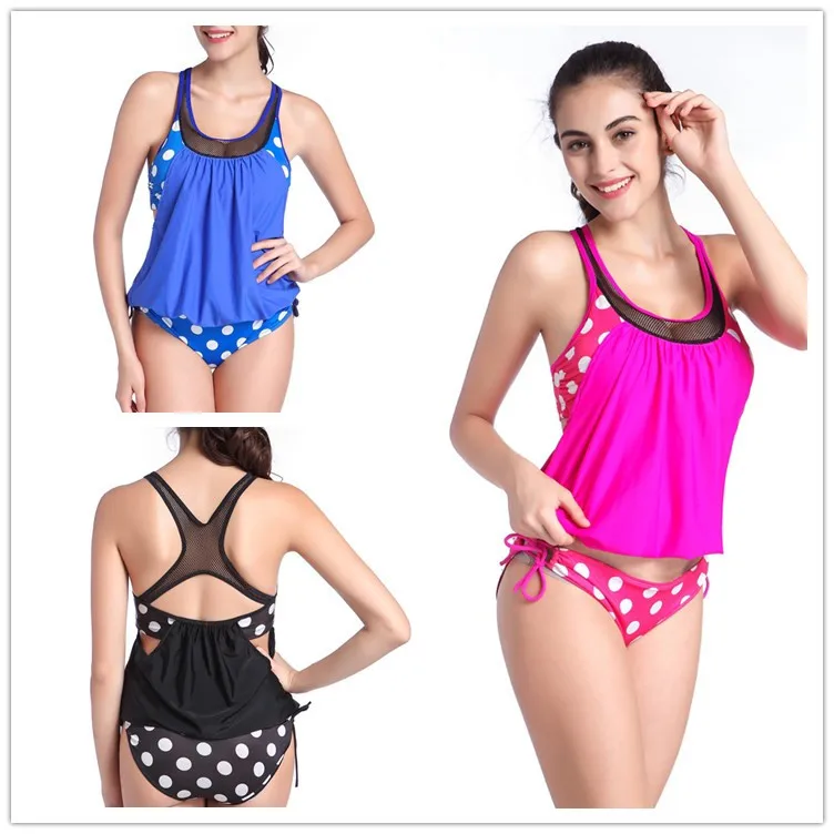 Burst the new wave of Europe and the United States classic wave bikini swimsuit pregnant women fat MM swimsuit