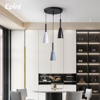 

Epinl Nordic Modern Wooden Pendant Lights Creative Hanging Lamp Design DIY LED Restaurant Cafe Decor Bedroom Fixtures Kitchen