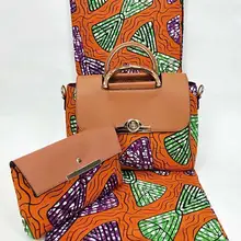Тканевая сумка высокого качества, нигерийская африканская ткань с принтом, тканевая сумка с тканевой сумкой, африканская сумка из Анкары YBG03