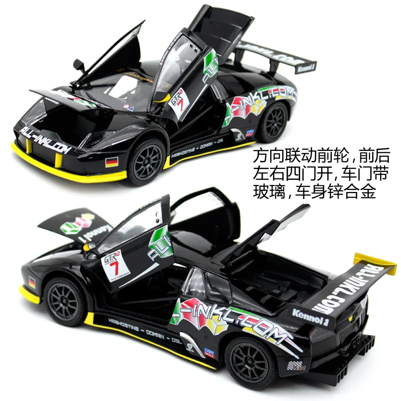 Спортивный Автомобиль Bburago 1:24 Lamorghini murзеркаago FIA GT литый под давлением автомобиль