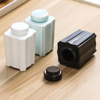 

Ceramic Tea Containers Mini Small Number Celadon White Simple Chinese Storage Sealed Pot Porcelain Tea Pot Tea Tins Tea Storage