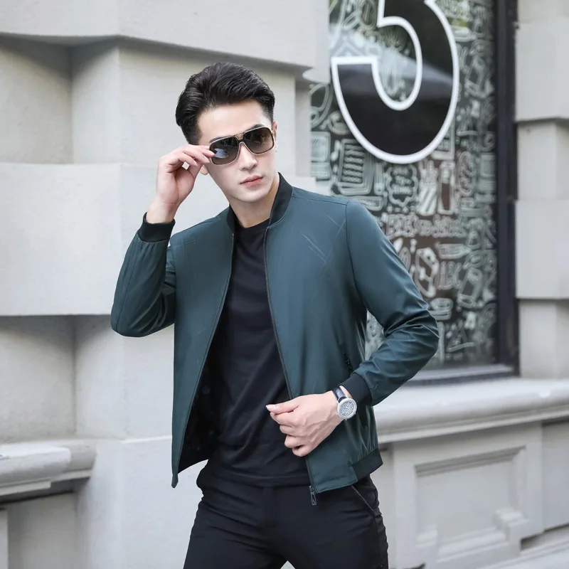 

Middle-aged Men Autumn Clothing Thin Casual Jacket Men's Spring And Autumn 2020 New Style Fashion Large Size Coat Daddy Clothes