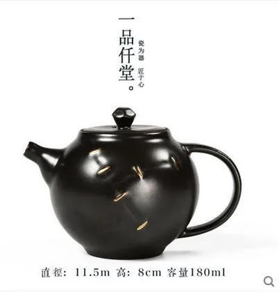 Китайский сырой керамический чайник Pu'er чайная посуда керамическая церемония японский кунг-фу чайный чайник - Цвет: 3