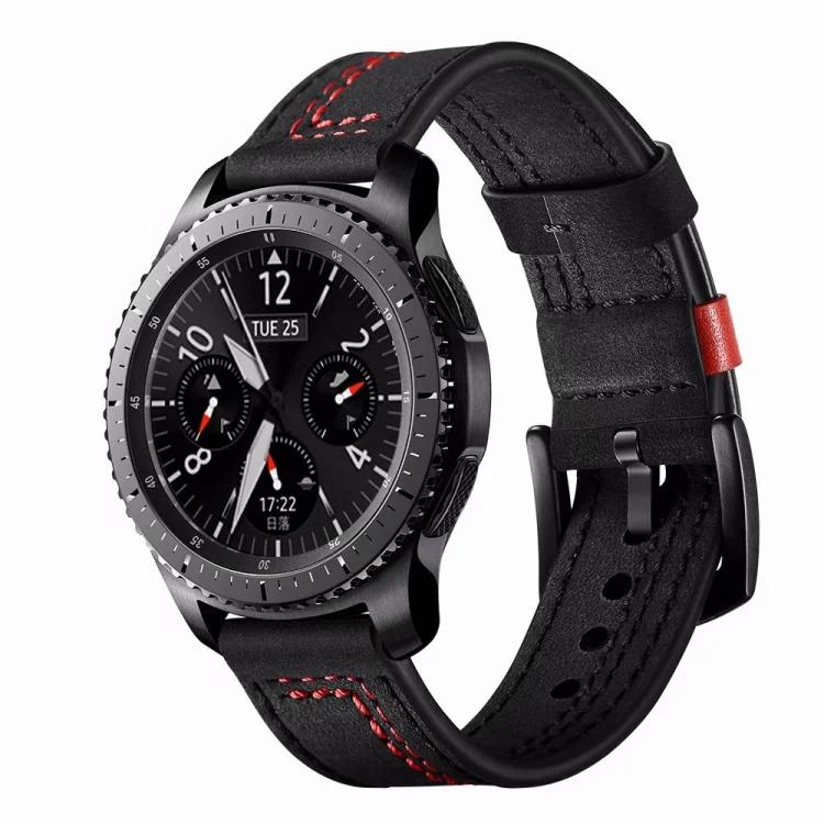Кожаный браслет для samsung gear S3 Frontier/классический 46 мм/42 мм легкий кожаный сменный ремешок Amazfit Bip Pulseira Loop