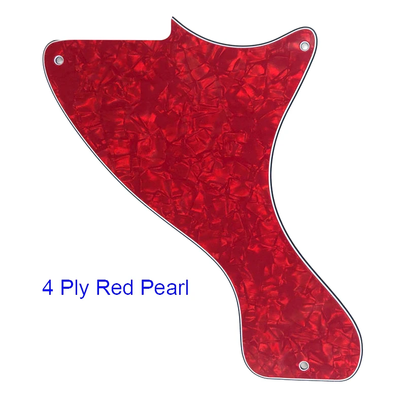 4 Ply Red Pearl Pleroo гитарные аксессуары Накладка для Les Paul Junior US JR LP гитара Многоцветный выбор гитары ra пластина для царапин - Цвет: 4 Ply Red Pearl