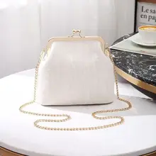 2020 New Pearl Clip Women's Bag Canvas Women Shoulder Messenger Bag Shell bags Casual Crossbody Bag lady handbags 2020 2020 New Pearl Clip Women's Bag Canvas Women Shoulder Messenger Bag Shell bags Casual Crossbody Bag lady handbags 2020