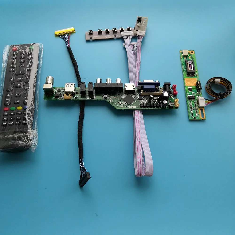 for LP141WX3-TLA5 30pin Controller Board VGA 1 lamps 14.1&quot Digital Signal Interface Module USB Resolution TV AV 1280X800 | Компьютеры