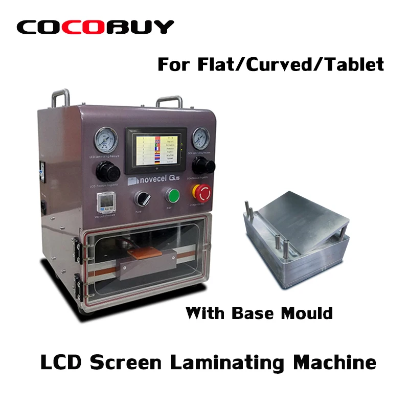 

New Release Vacuum LCD OCA Lamianting Machine OCA Laminator For Samsung Edge iphone Curved Screen Touch 11inch iPad Refurbish