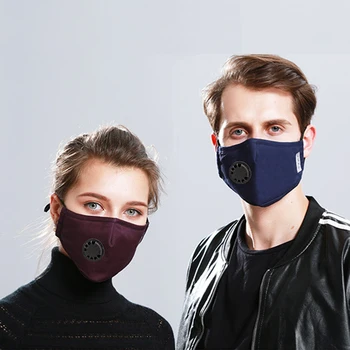 

Cotton PM2.5 Black mouth Mask anti dust mask Activated carbon filter Windproof Mouth-muffle bacteria proof Flu Face masks Care