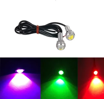 

2pcs Universal Waterproof 18mm Eagle Eye LED Lights Car Motor Turn Signal Fog Light DRL Tail/Head Backup Lights Bulbs