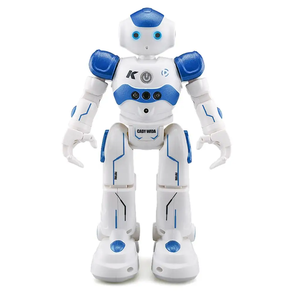 R2 usb зарядка танцы управление жестами RC робот игрушка интеллектуальная программа для детей подарок на день рождения - Цвет: Синий