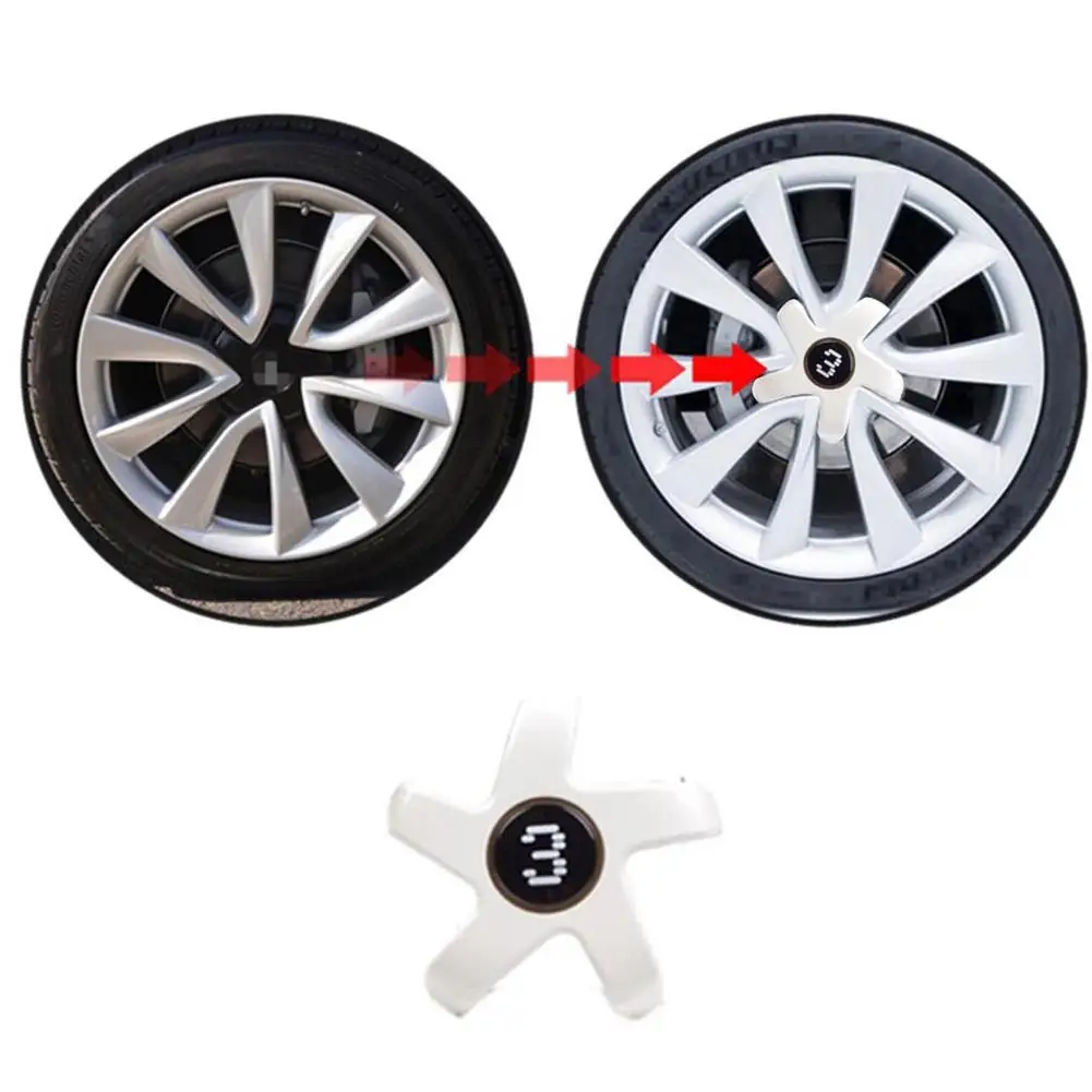 Five Claw Wheel Center Caps For Model 3 