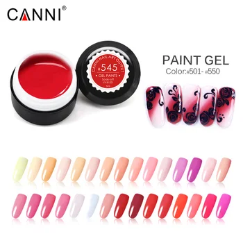 

CANNI Nail Art Gel Paints Color 60 colorSoakoff UV LED Lamp Curing venalisa 5ml 141 Colors Nail Gel Lacquer Varnish Painting Gel