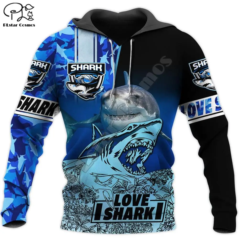 

PLstar Cosmos I Love Shark 3D Printed New Men's Sweatshirt Casual Zipper Hoodie Fun Ocean Animal Jacket Pullover Style-5