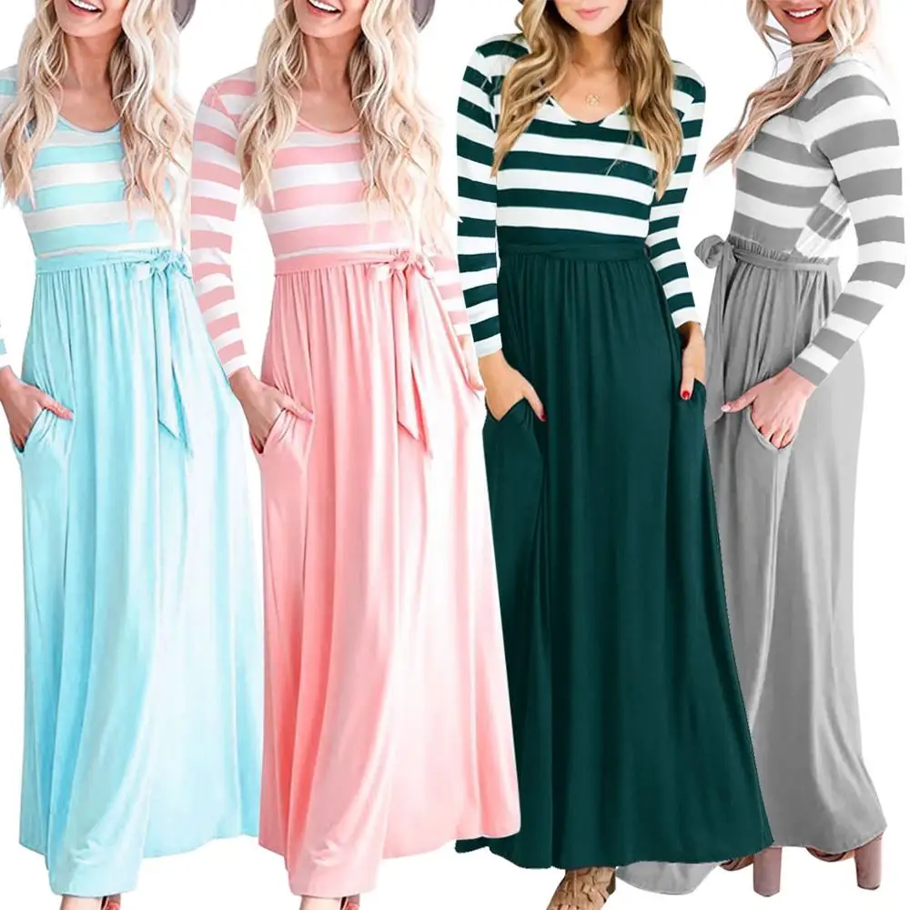 

2019 A-Line Loose Long Tshirt Dress Women Waist Belt Formal Dress Women Elegant Women Autumn Dresses Long Sleeve Bodycon Dress