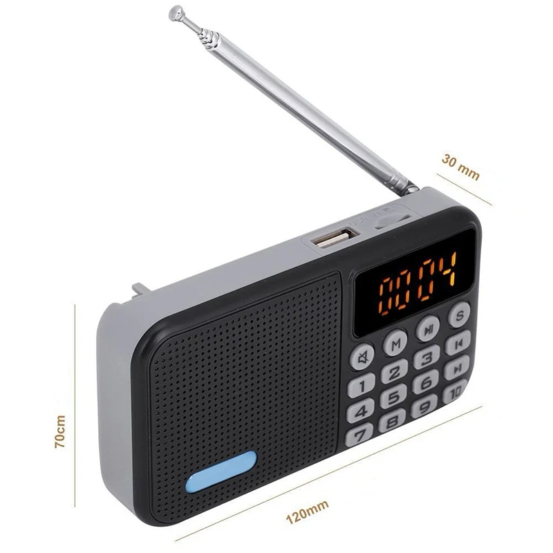 DAB+ цифровой радио Автомобильный DAB радио приемник FM радио Bluetooth приемник портативный карманный стерео радио музыка MP3 динамик