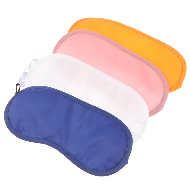 Eye Cover Silk Sleep Eye Mask Sleeping Padded Shade Patch Eyemask Blindfolds Women Men Travel Relax Rest 1PC