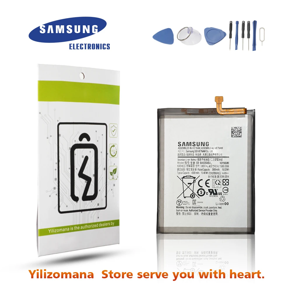 

Original For SAMSUNG Galaxy A50 2019 Battery EB-BA505ABU For Samsung A50 Battery EB-BA505ABN A505F A505A Phone Batteria 4000mAh