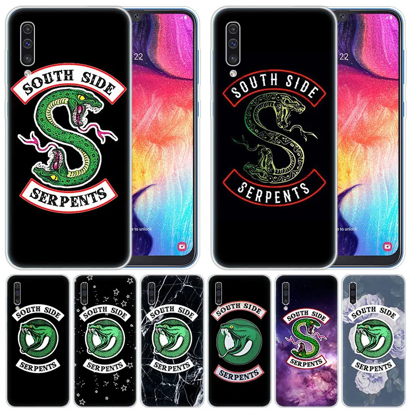 Силиконовый чехол с логотипом Riverdale South Side Serpents для Samsung Galaxy A50 A70 A80 A40 A30 A20 A10 A20E A2CORE